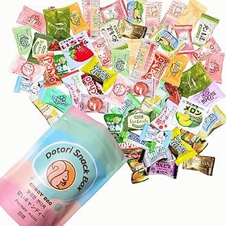 DOTORI SNACK BOX Assorted Asian Mystery Candy Bag | 40 Counts | Premium Quality Candies, Soft Candies, Gummies, Gums, Chocolate, and more from Japan, Korea, China, Indonesia, and Taiwan.