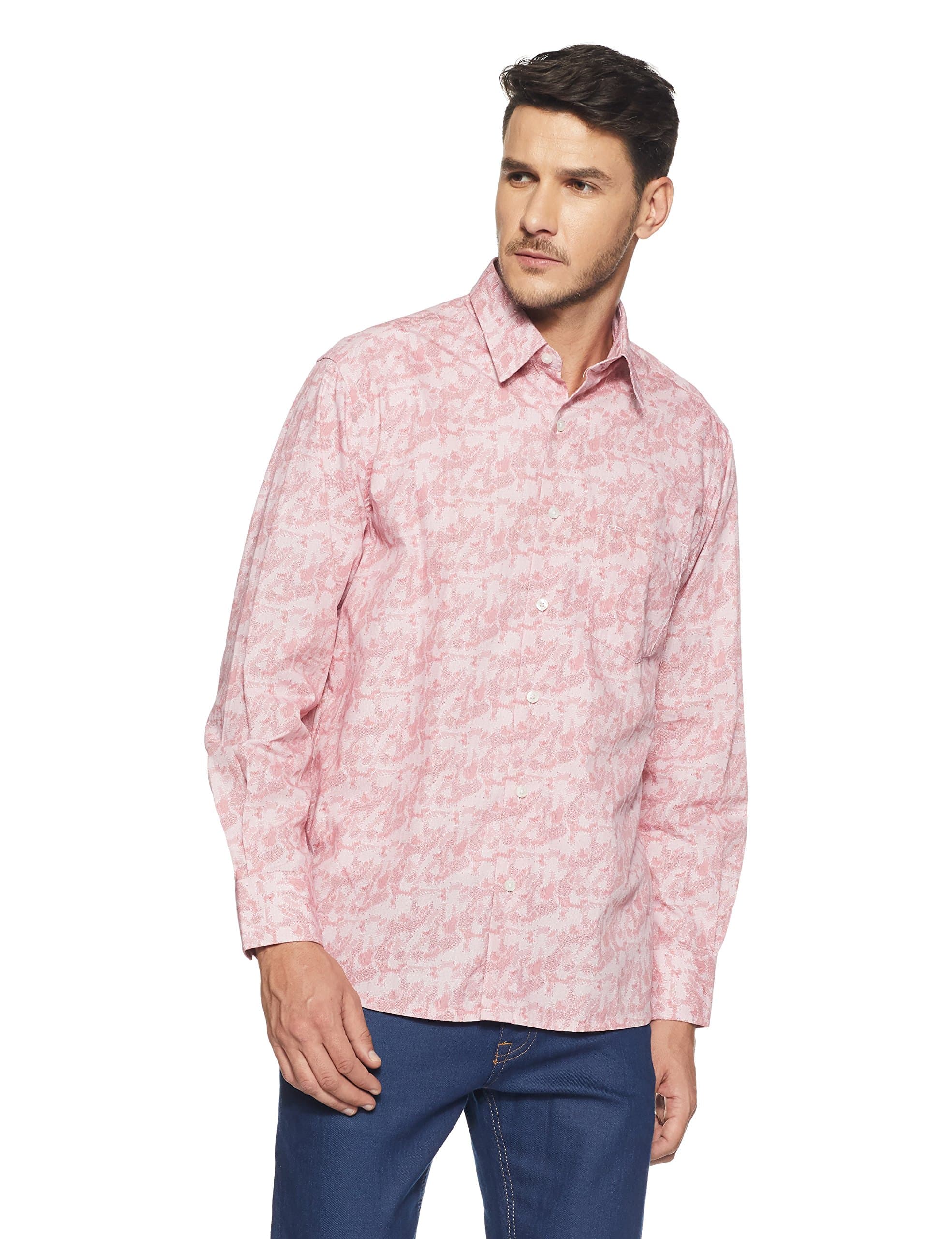 Colorplus Men's Plain Regular Fit Formal Shirt