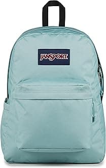 JanSport SuperBreak Plus Backpack with Padded 15-inch Laptop Sleeve and Integrated Bottle Pocket - Spacious and Durable Daypack for Work and Travel - Faded Sage