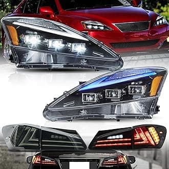 Amber Headlights(Blue DRL)+ Smoke Taillights