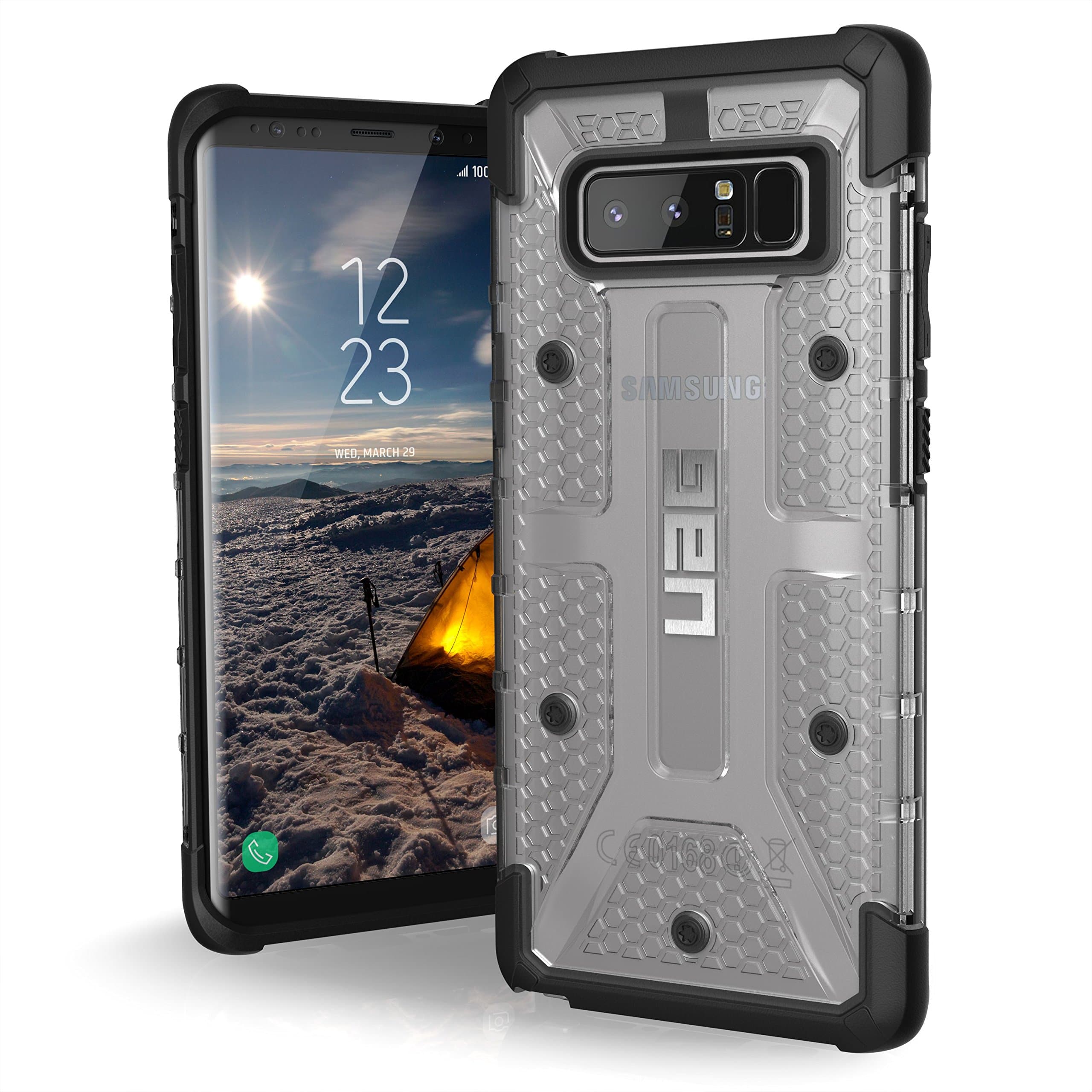 [UAG Samsung Note 8 Plasma Feather-Light Rugged [Ice] Military Drop Tested Phone Case