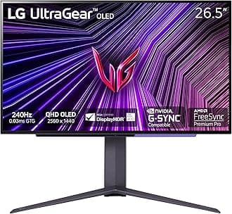 LG 27" Ultragear OLED QHD Gaming Monitor with 240Hz 0.03ms GtG & nVIDIA G-SYNC Compatible