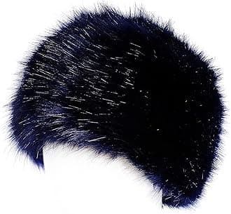 sy soul young Women's Winter Faux Fur Cossak Russian Style Hat Warm Cap