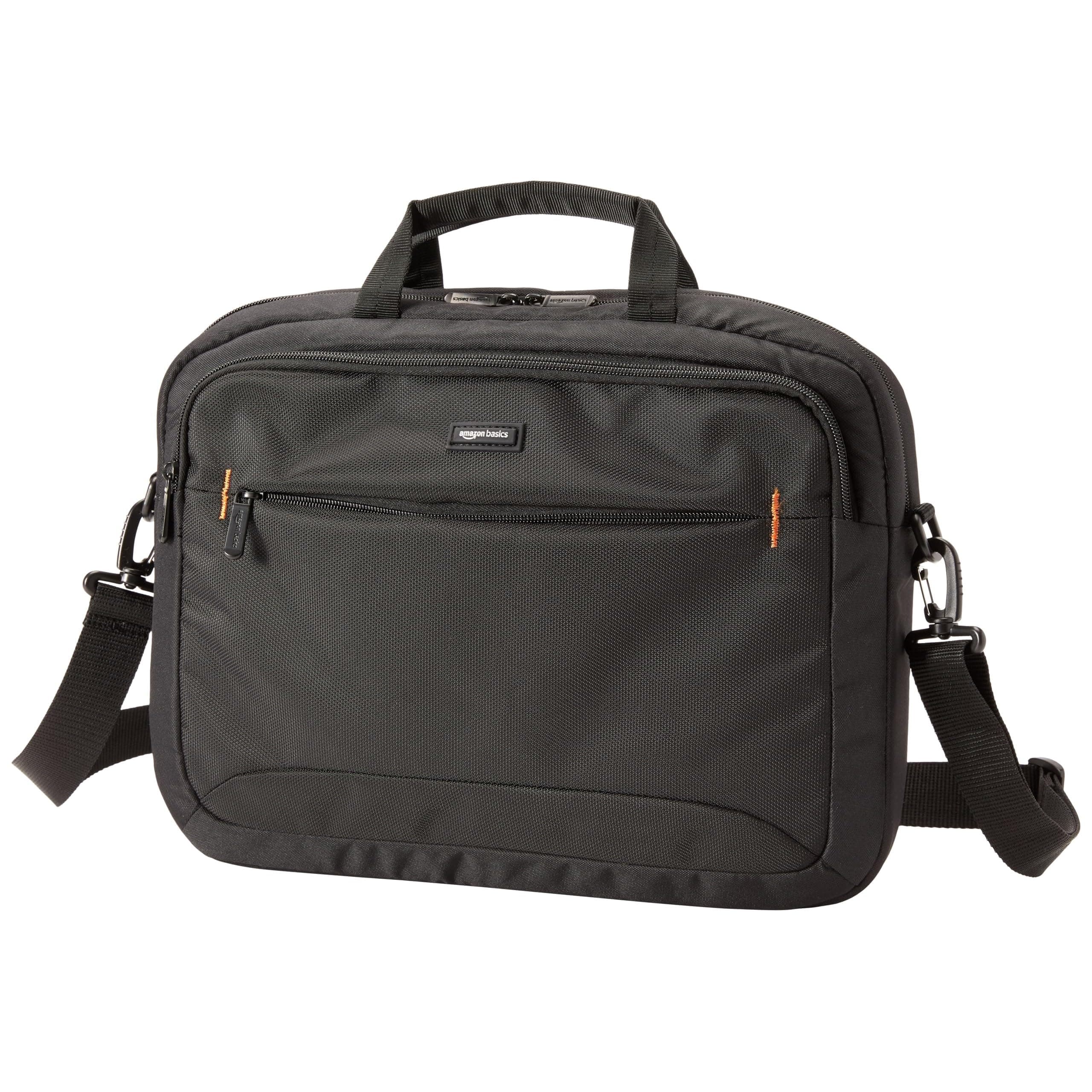 Laptop Carrying Case with Shoulder Strap and Handle, Large Capacity, 15.6 in, Black