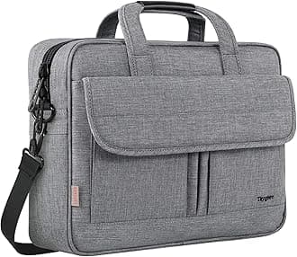 Taygeer Laptop Bag, Water Resistant Business Briefcase with Strap for Men Women