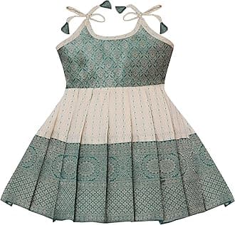 PW PLATYPUS WORLDBaby Girl's New south Indian traditional pattu pavadai Jecquard lehengha choli