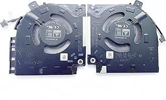 Fleshy Leaf New CPU+GPU Cooling Fan Replacement for Dell Alienware X15 R1 RTX30 Series DFS5K22305283T FND3 DFS5K22115371S FND2 DC5V 0.5A 082VD4 0V0G61