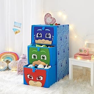 PJ Mask 3 Drawer Soft Storage Unit with Poly Canvas Frame