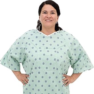 3 Pack - Hospital Gown IV Snap Sleeves - One Size Fits All (Large - 2XL) - Tie Back - Imperial Print