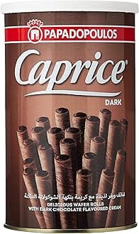 Caprice Dark Chocolate Cream Filled Wafers, 250g (Pack of 1)