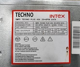 Intex SMPS Techno 450 20 + 4pin Sata