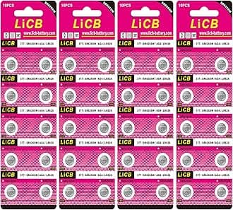LiCB 40 Pack Watch Batteries Replacement SR626SW 377 377A 376 AG4 LR626,Long-Lasting & Leak-Proof,High Capacity Silver Oxide 1.55V Battery for Watch
