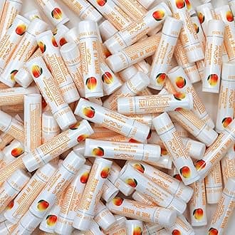Naturistick 150-Pack Lip Balm in Bulk . Mango Scent. 100% Natural Ingredients. Best Beeswax Chapstick for Dry, Chapped Lips. Made in USA