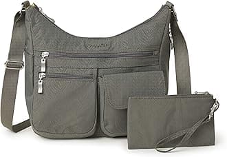 BaggalliniEverywhere Bagg Crossbody Women 11x9 Lightweight Nylon Hobo Water-Resistant Travel Bag W/RFID