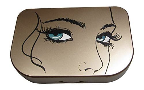 Starfish Spirit False Eyelash Case Holder - Three Tier Box, Organizer for Travel, Storage (Gold)