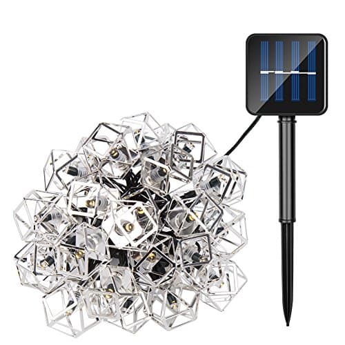 Solar String Lights, Hotchy Outdoor Solar Light String 6 Meter 30 LED Lights, Warm White Solar Lights IP 65 Waterproof for Party, Garden, Outdoor, Christmas Decoration