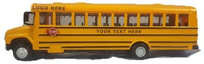 International School Bus with custom lettering