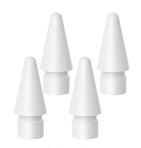 Chiic Tips for Apple Pencil - Spare Nib Tip Replacement for Apple Ipad Pro Stylus Touchscreen Pen 2/4Pcs White (4Pcs)