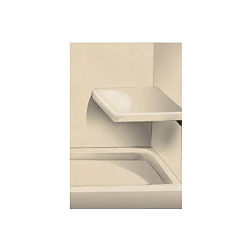 Transolid RSS2412-86 12" x 24" Solid Surface Wall-Mount Rectangular Shower Seat in Sea Shore
