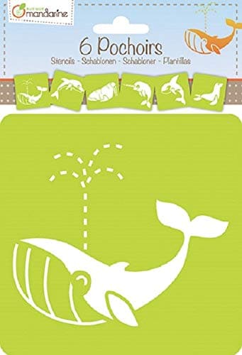 Avenue Mandarine Sea Creatures Stencil Set