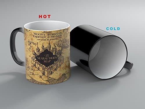 H P Marauder's Heat Transforming Mug Ceramic Magic Color Changing Morning Coffee Tea Drinking Mug - Heat Sensitive (11 oz)