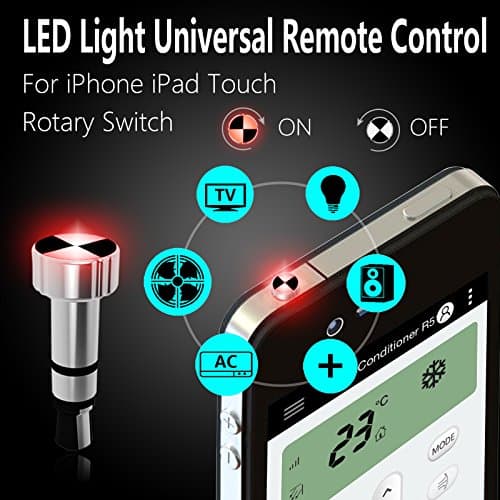 Smart Infrared Ir Remote Control for Apple iPhone 6S Plus and Smart home with a sense of remote control for air conditioning/television,smart phone Dust plug (Silver)