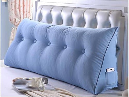 BZ STORE Double PILLOWS Pillows, triangle bed Soft Pack bed & queen bed ISBO cover 100x25x5 ller return wash 0cm Washable, sales (Color # 7, Size: 120x25x50cm)