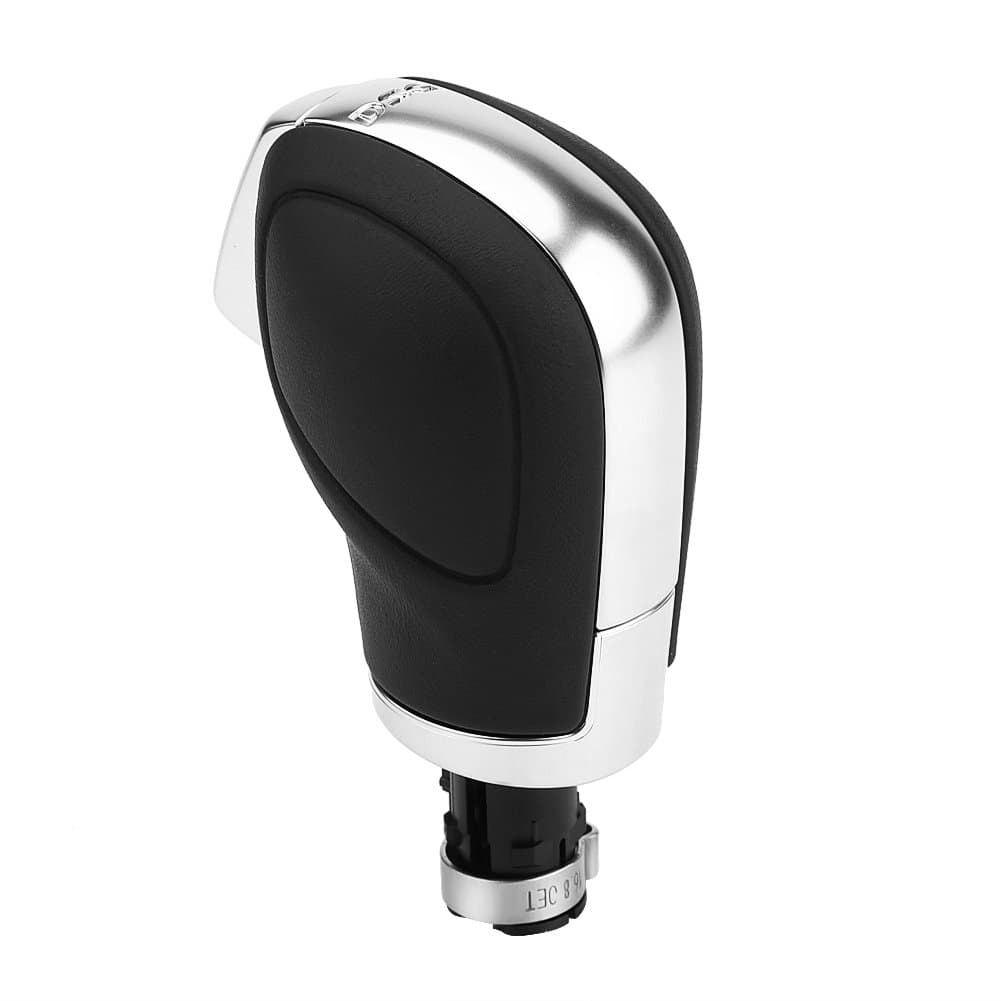 ABS, Leather, Metal Gear Shift Knob Shift Lever Stick Head for Passat CC for Jetta Golf 6 GTI MK6 (DSG)