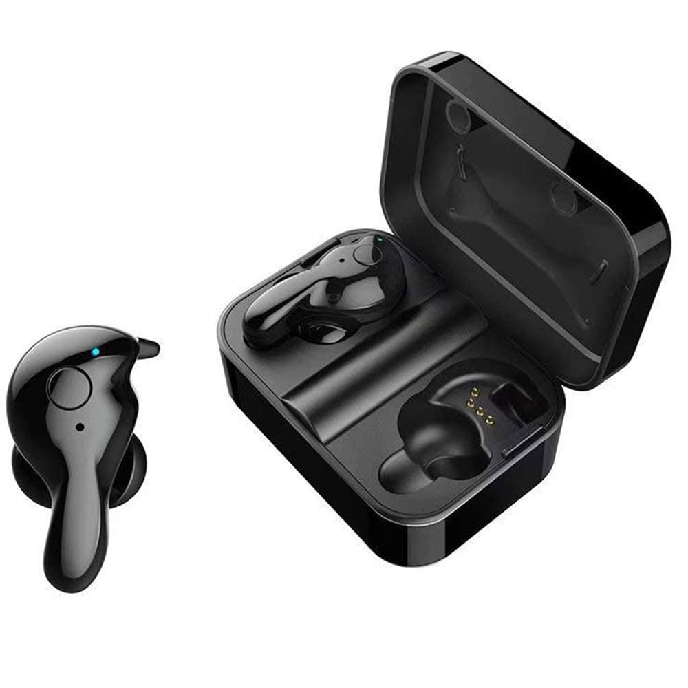 Wireless Earbuds 5.0 Bluetooth Earbuds with Microphone, HiFi Stereo Earphones with Charging Case, Sport Running Earbuds Compatible with Apple iPhone, Samsung, Sony, Android, up to 15 Hours Playtime