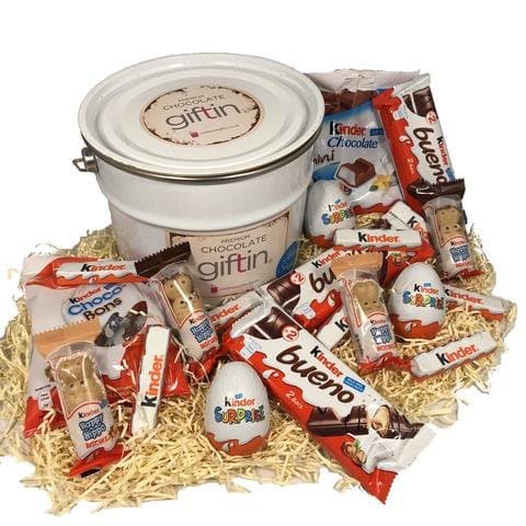 Giftin® Kinder Selection Hamper Gift in Vintage Tin