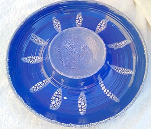 Handmade chip and dip serving dish. Made by Native American artist