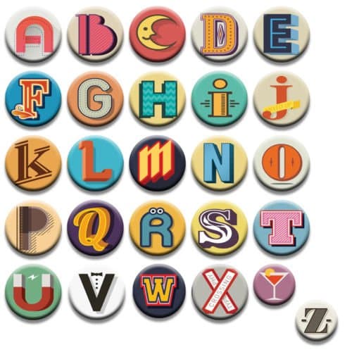 Letters Printed Dressmaking Sewing Pattern Weights. Inspired by the BBC Sewing Bee. (E)