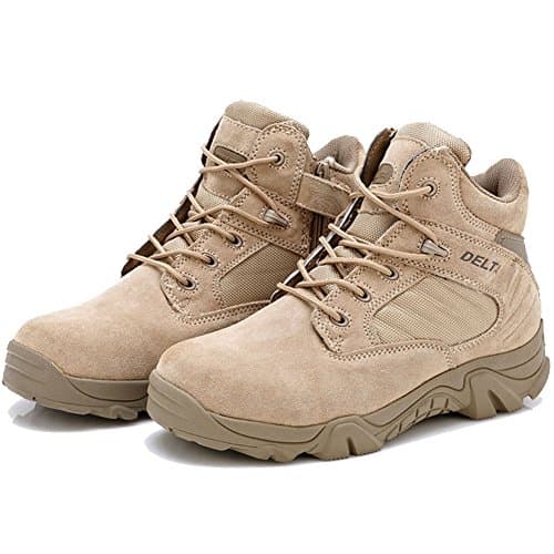 Atled Men's Atled Side Zip Uniform Work Ankle Boots, Camel, US 12