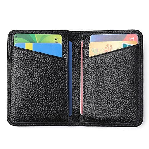 0.5cm Soft Leather Durable Slim Wallets Long Bifold Multi-Card Wallet
