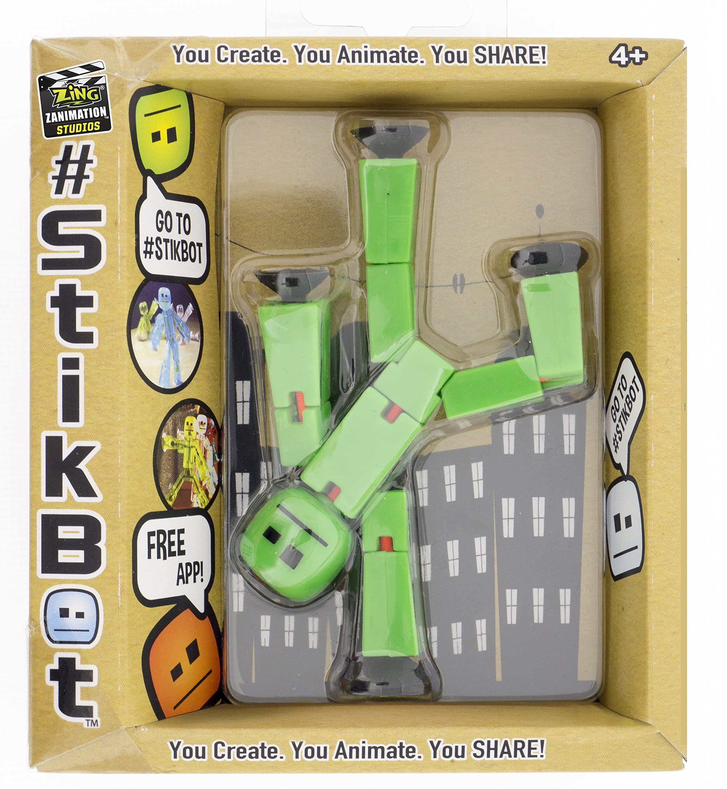 by Zing StikBot Figure (Dark Green)