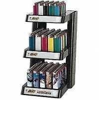 Bic Lighter 3 Tier Display New