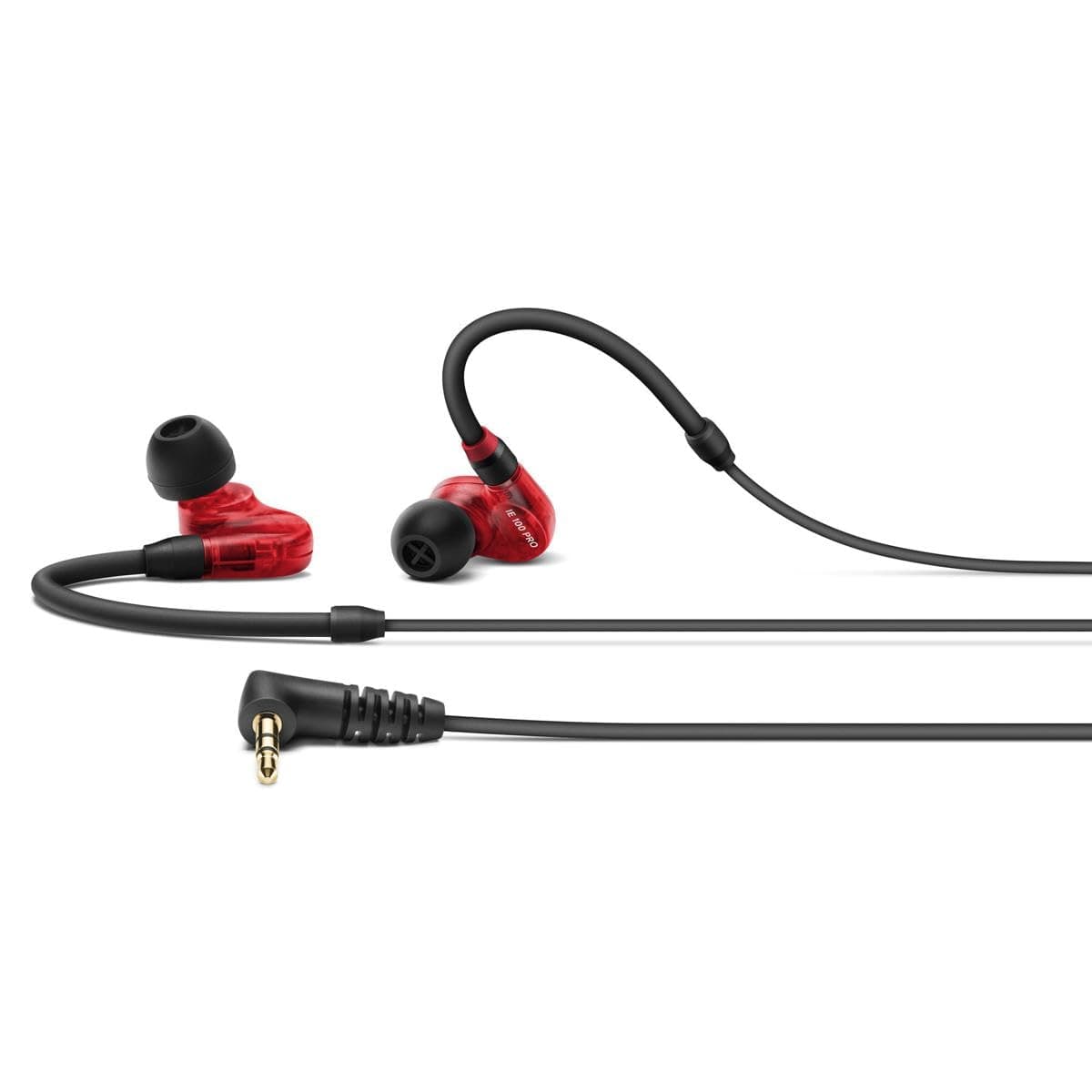 IE 100 Pro Wired In-Ear In Ear Earphones Monitors| Red | Precision Dynamic Drivers | Detachable Cable | 20Hz-18Khz FR | Ideal For Musicians, Live Monitoring, Studio Recording & On Stage Performances