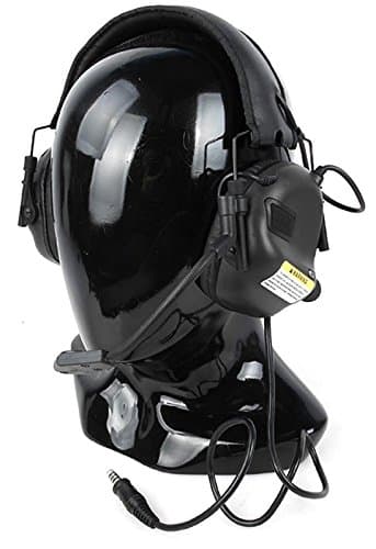 OPSMEN M32 Hearing Protection Headset With Standard Plug - Black