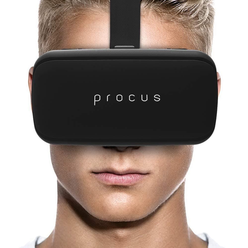 Procus ONE Virtual Reality Headset 40MM Lenses -For IOS and Android β (Black)