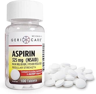 GeriCareBottled Aspirin 325mg 100 Count Bottle (Pack of 1)