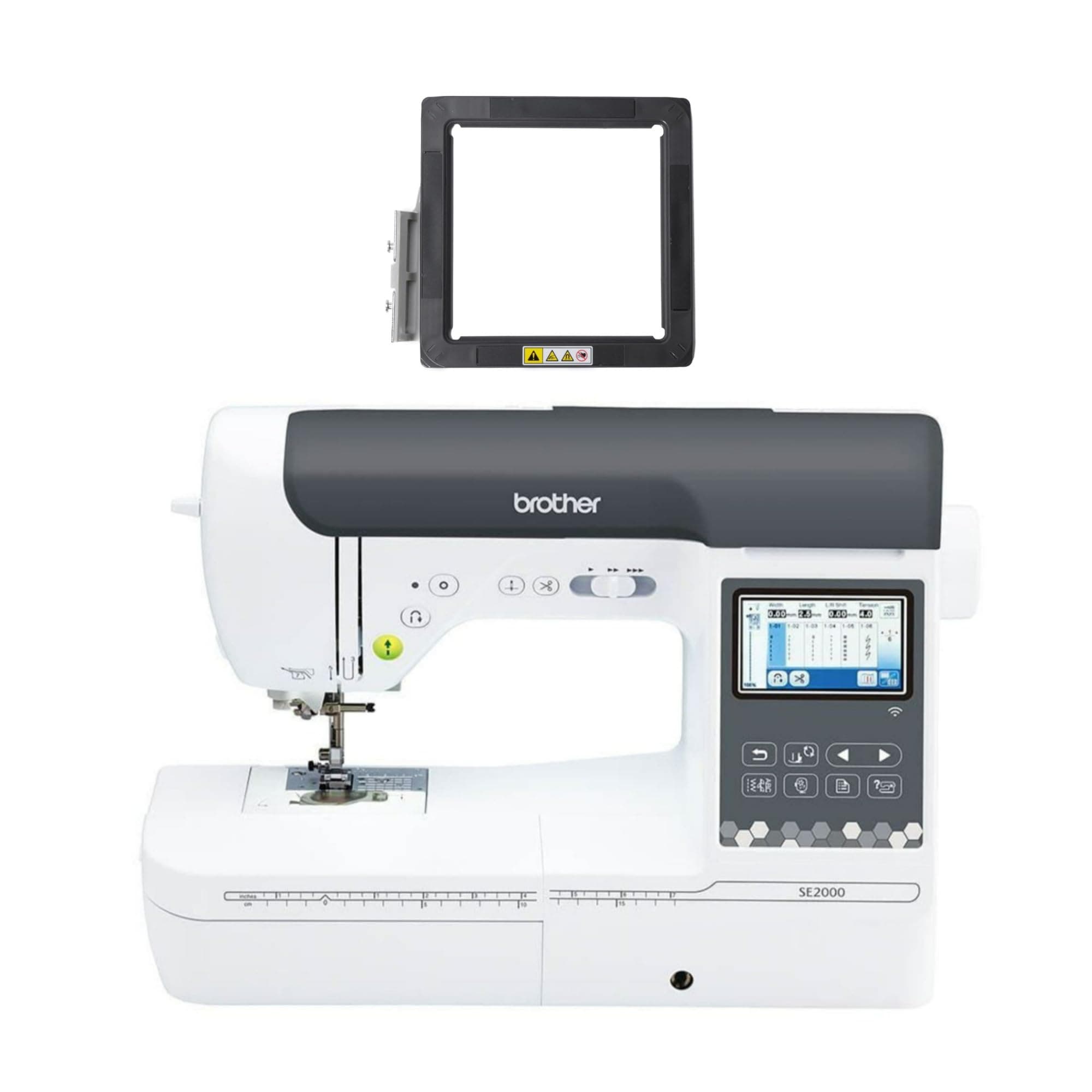 SE2000 Computerized Sewing and Embroidery Machine with WLAN and 4"x7" Magnetic Embroidery Hoop Frame