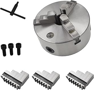 findmall 6 Inch Lathe Chuck K11-160 3-Jaw Self-Centering 160mm CNC Lathe Chuck