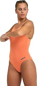 Women's Team Solid Light Drop Back One Piece Athletic, Quick Drying, Chlorine Resistant Swimsuit for Ladies-NESPOLA-Asphalt