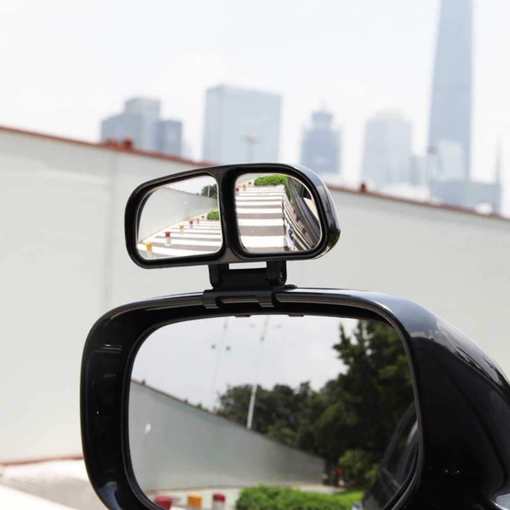 Blind Spot Mirror, Can be Adjustable or Fixed Installed Car Mirror for Blind Side/Door Mirrors, Universal Rear Side 360° Wide Angle View Mirrors for Vehicle SUV Truck (Left + Right)