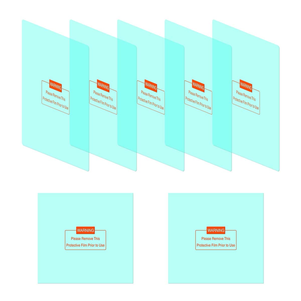 5PCS Large Viewing Screen Outer Replacement Lens and 2Pcs Inner Replacement Lens for LYG-M800H, 17800F Welding Helmet