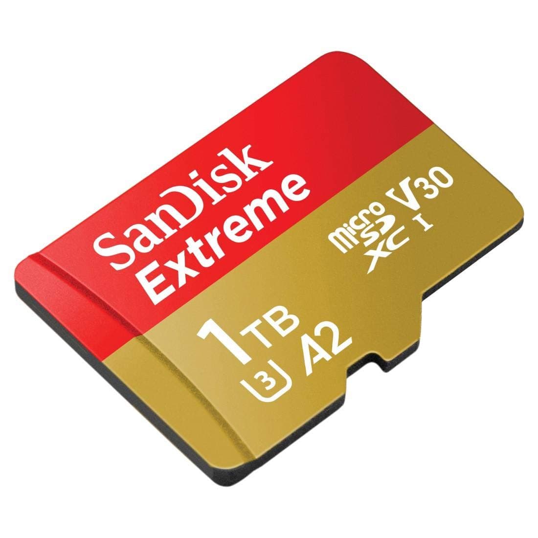 1TB Extreme microSDXC 160MB/s A2 C10 V30 UHS-I U3 - SDSQXA1-1T00-GN6MA