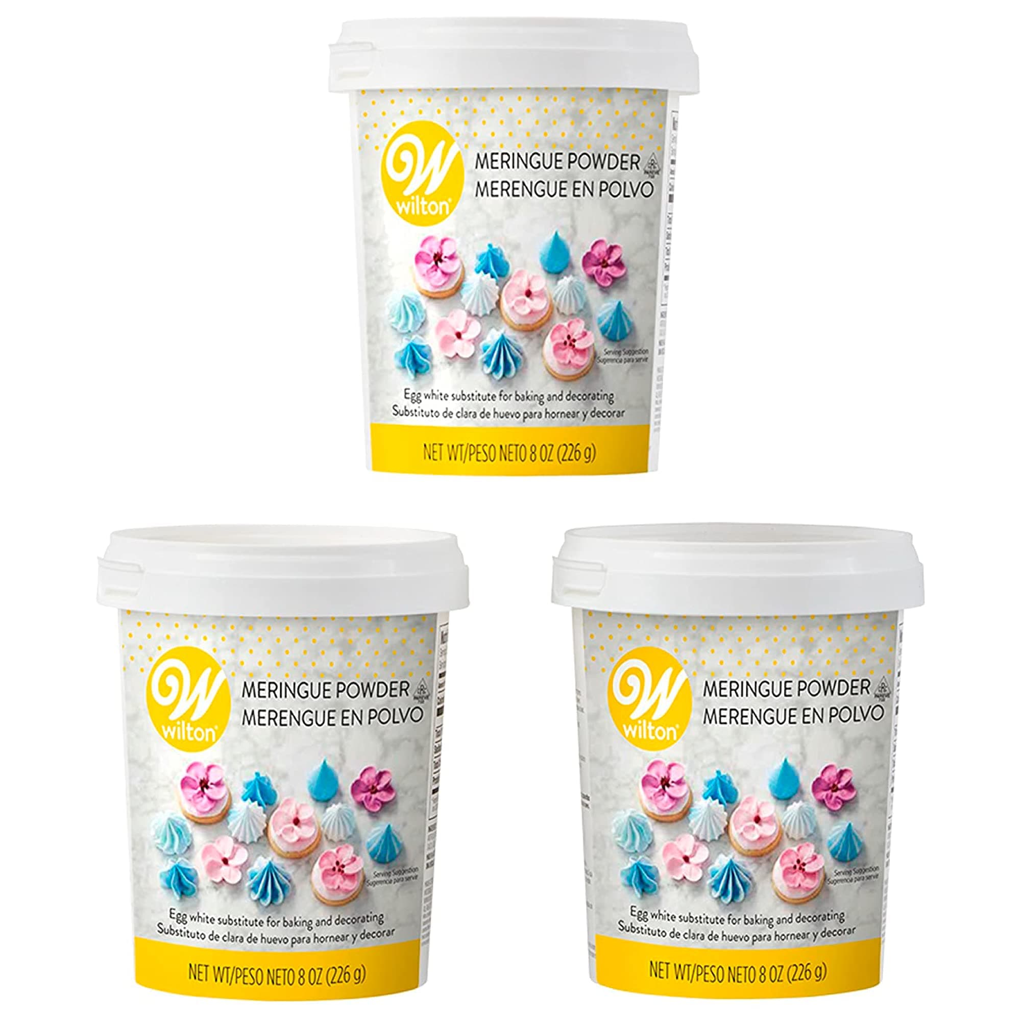 Wilton 8 Oz. Meringue Powder Egg White Substitute, 3-Pack