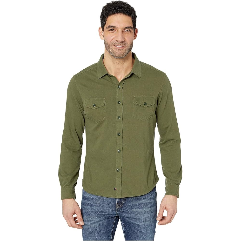 Loose Knit Button Up Shirt