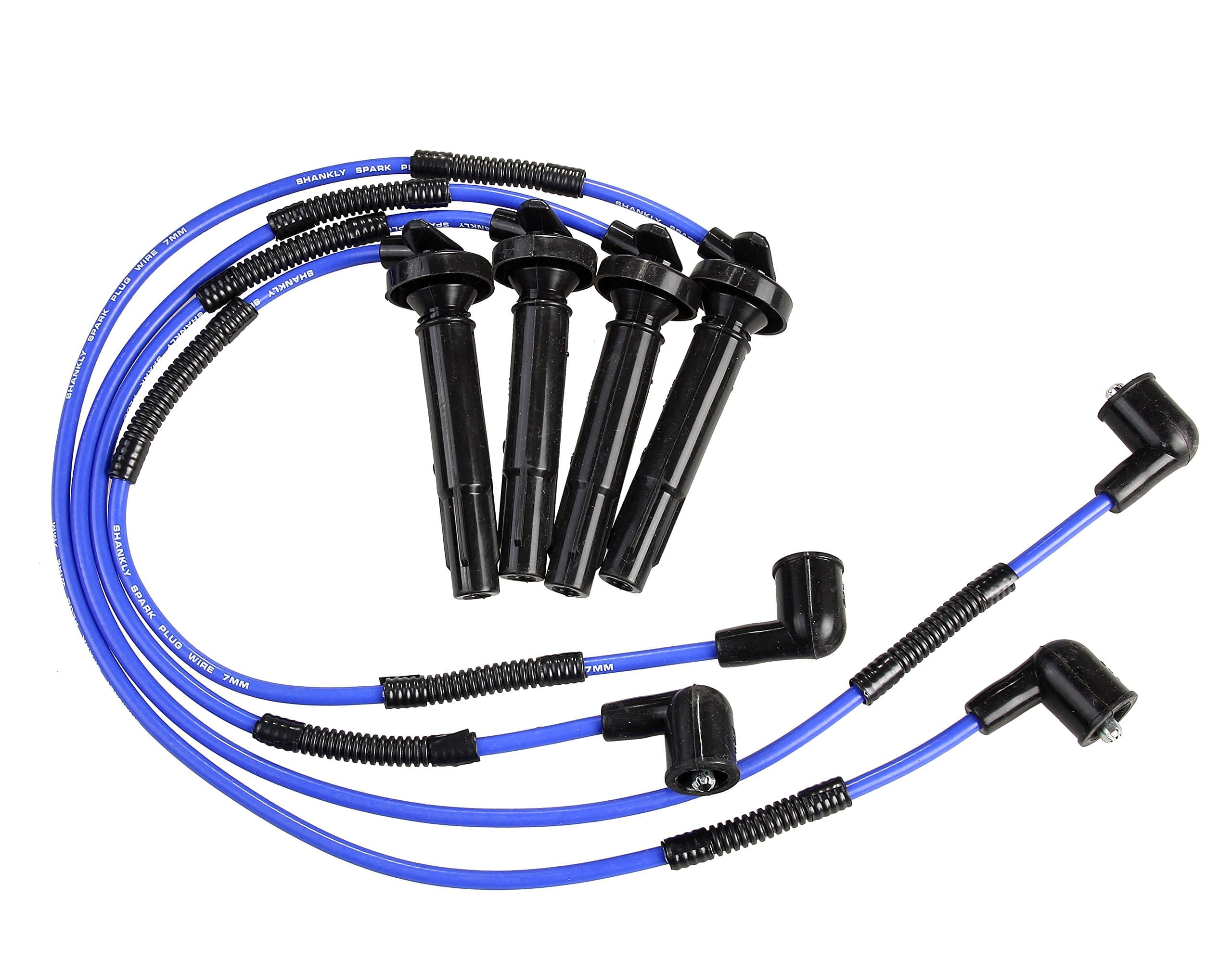 Premium Spark Plug Wire Set, Blue (Fits Certain Subaru and Saab and Other Makes) 12 Month Manufacturer Warranty
