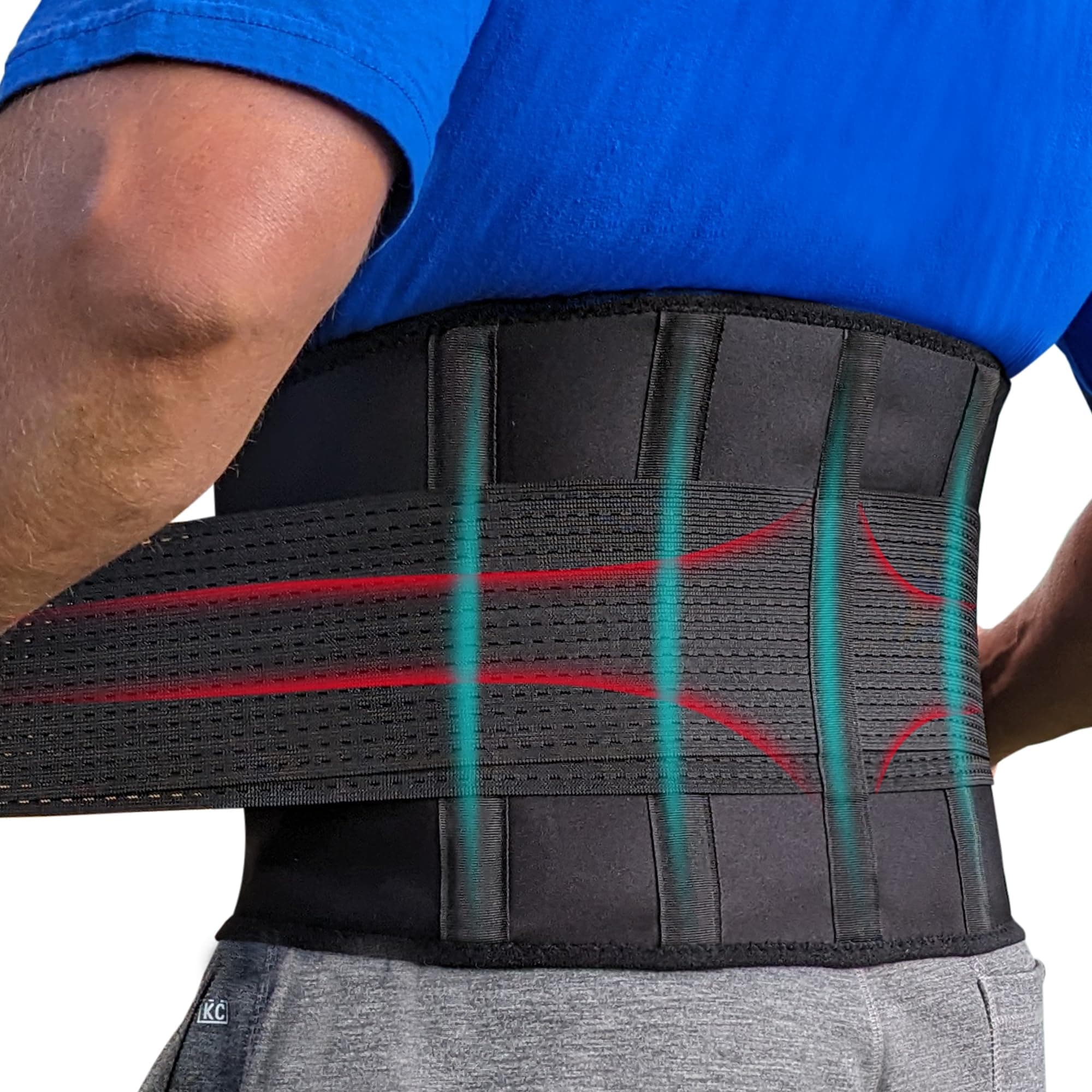 Plus Size Lower Back Brace 3XL - The Most Effective Back Pain Relief for Men & Women, Adjustable Lumbar Support Belt for Injury Prevention, Sciatica, Scoliosis, Herniated Disc
